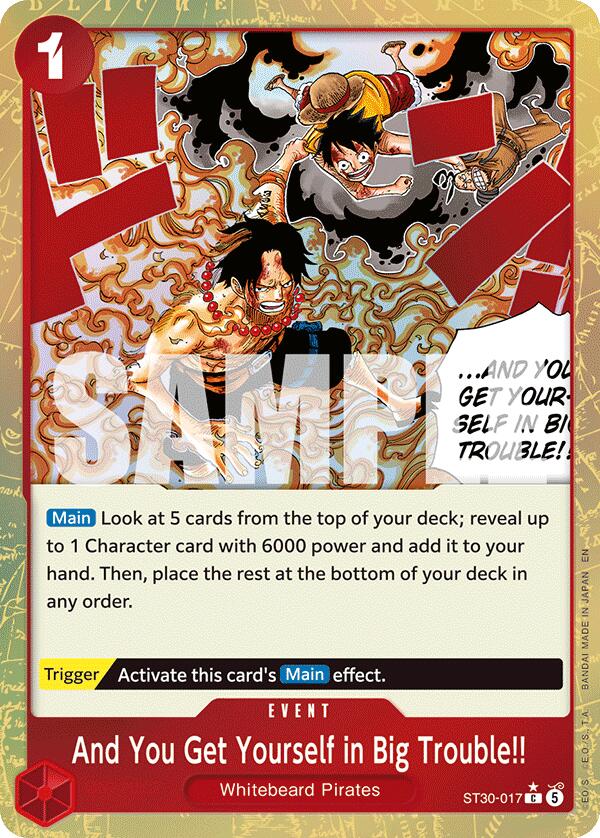 And You Get Yourself in Big Trouble!! (Parallel) [Starter Deck EX: Gear 5] Bandai
