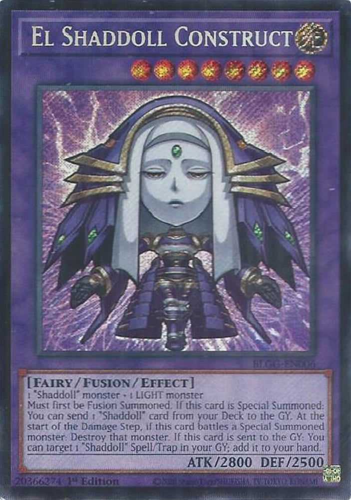El Shaddoll Construct [BLGG-EN006] Secret Rare Yu-Gi-Oh!