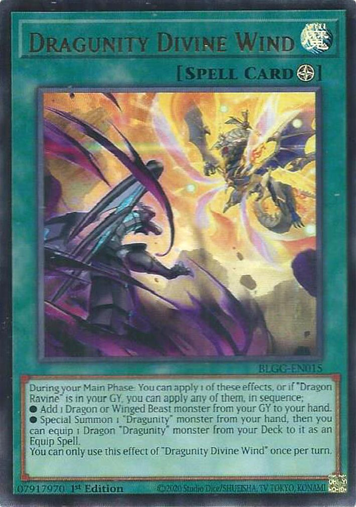 Dragunity Divine Wind [BLGG-EN015] Ultra Rare Yu-Gi-Oh!