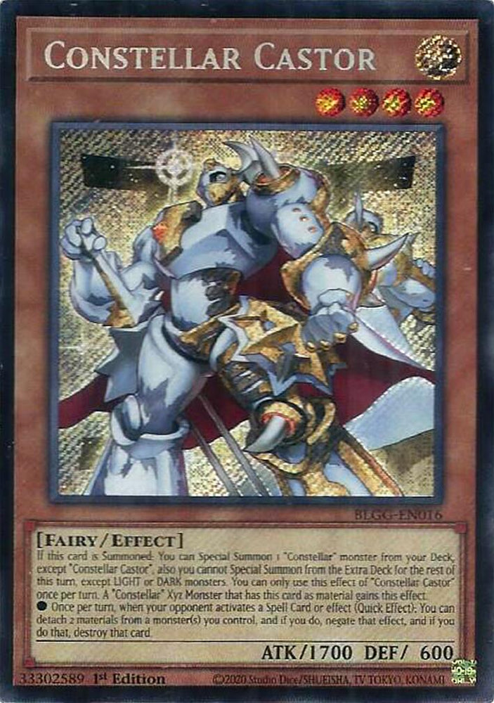 Constellar Castor [BLGG-EN016] Secret Rare Yu-Gi-Oh!