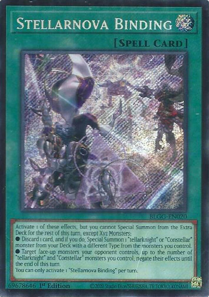 Stellarnova Binding [BLGG-EN020] Secret Rare Yu-Gi-Oh!
