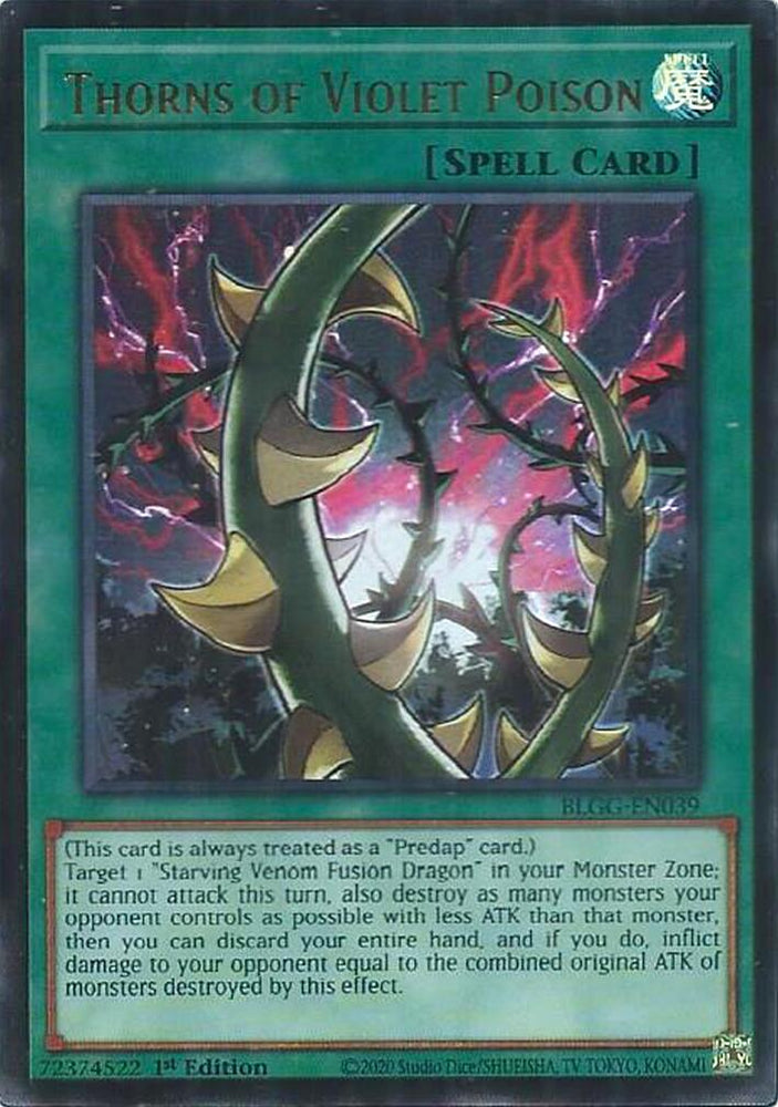 Thorns of Violet Poison [BLGG-EN039] Ultra Rare Yu-Gi-Oh!