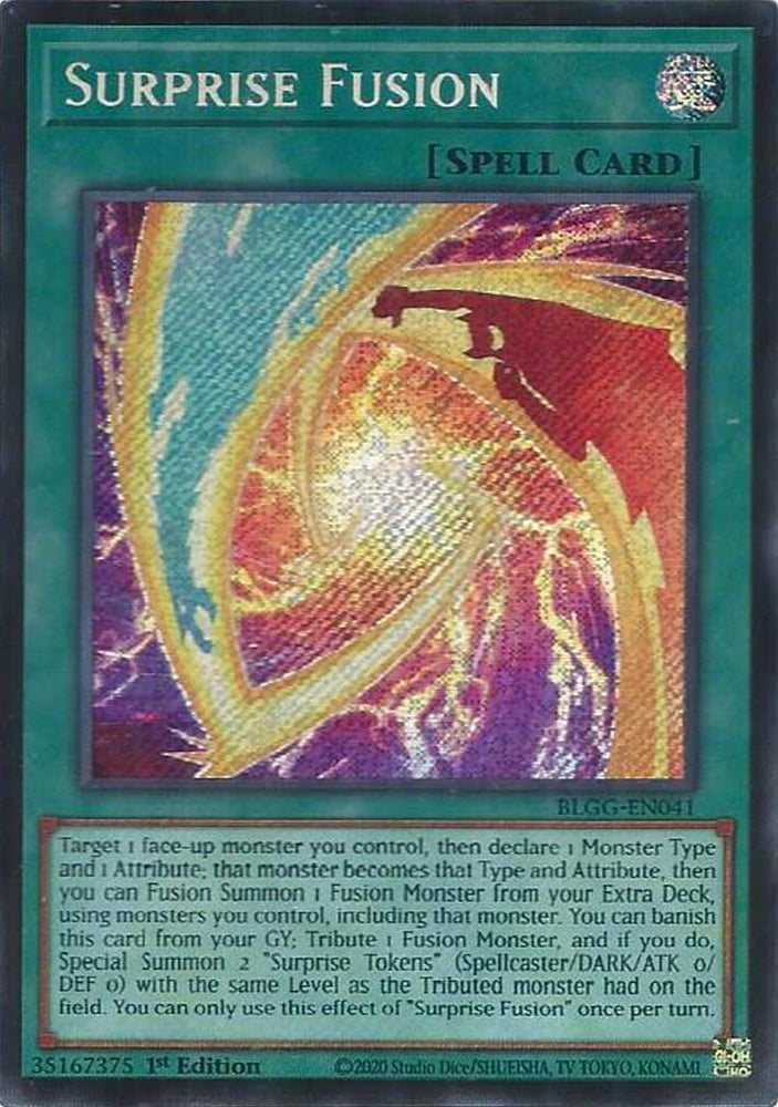Surprise Fusion [BLGG-EN041] Secret Rare Yu-Gi-Oh!