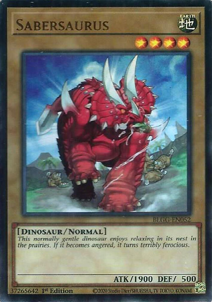 Sabersaurus [BLGG-EN052] Ultra Rare Yu-Gi-Oh!