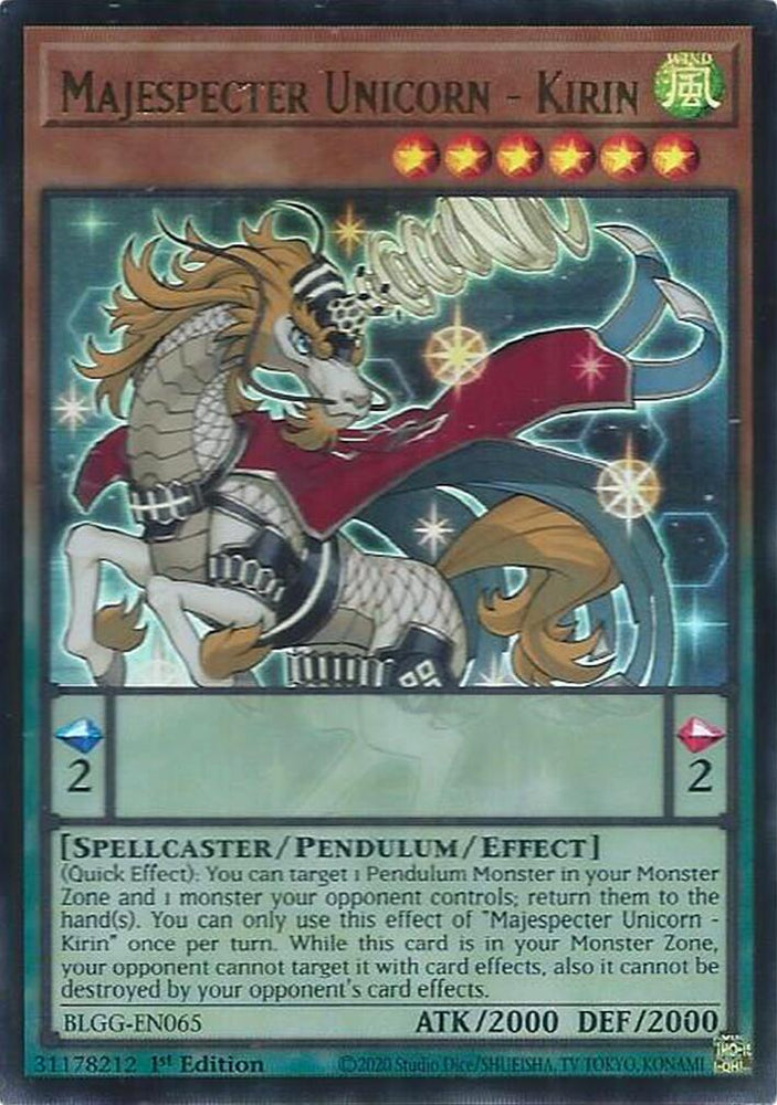 Majespecter Unicorn - Kirin [BLGG-EN065] Ultra Rare Yu-Gi-Oh!