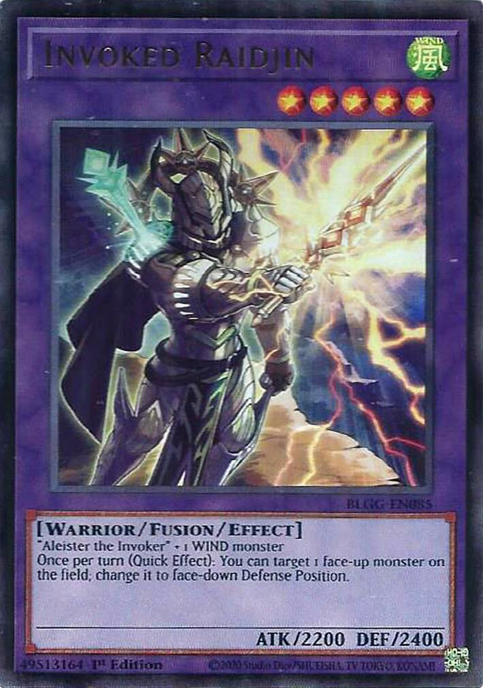 Invoked Raidjin [BLGG-EN085] Ultra Rare Yu-Gi-Oh!
