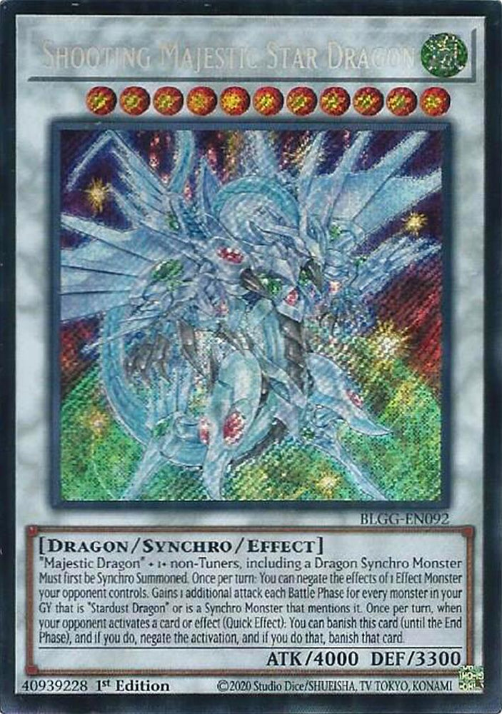 Shooting Majestic Star Dragon [BLGG-EN092] Secret Rare Yu-Gi-Oh!