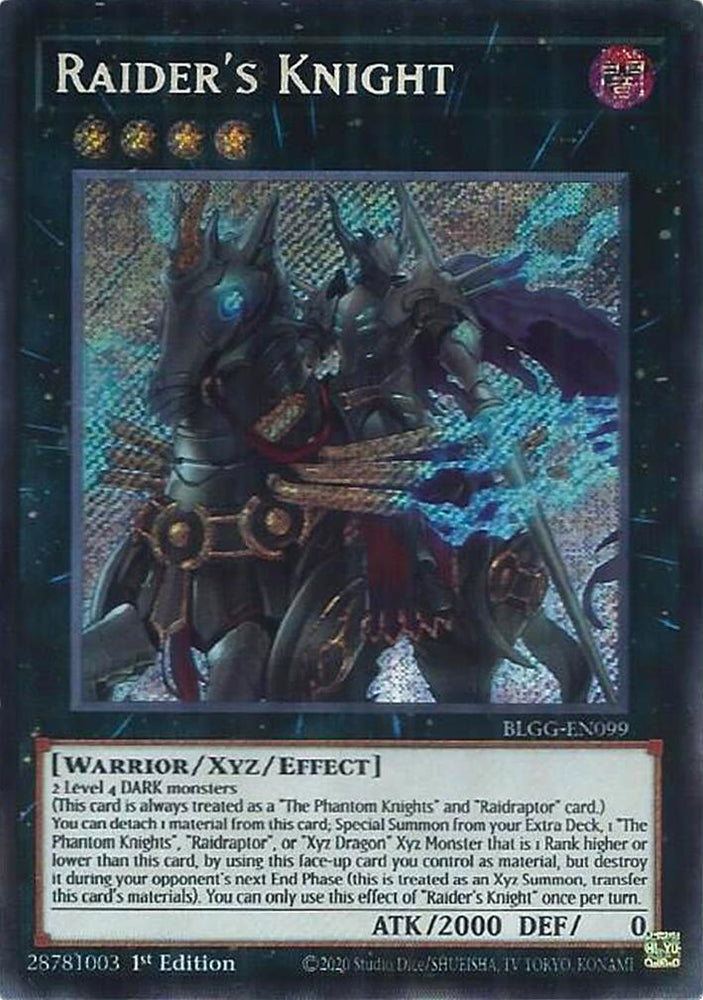 Raider's Knight [BLGG-EN099] Secret Rare Yu-Gi-Oh!