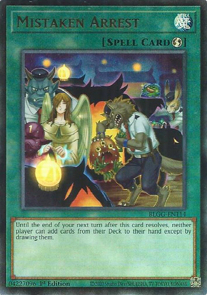 Mistaken Arrest [BLGG-EN114] Ultra Rare Yu-Gi-Oh!