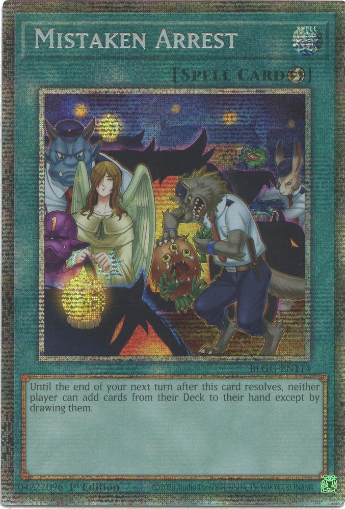 Mistaken Arrest (Starlight Rare) [BLGG-EN114] Starlight Rare Yu-Gi-Oh!