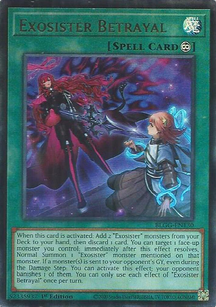 Exosister Betrayal [BLGG-EN130] Ultra Rare Yu-Gi-Oh!