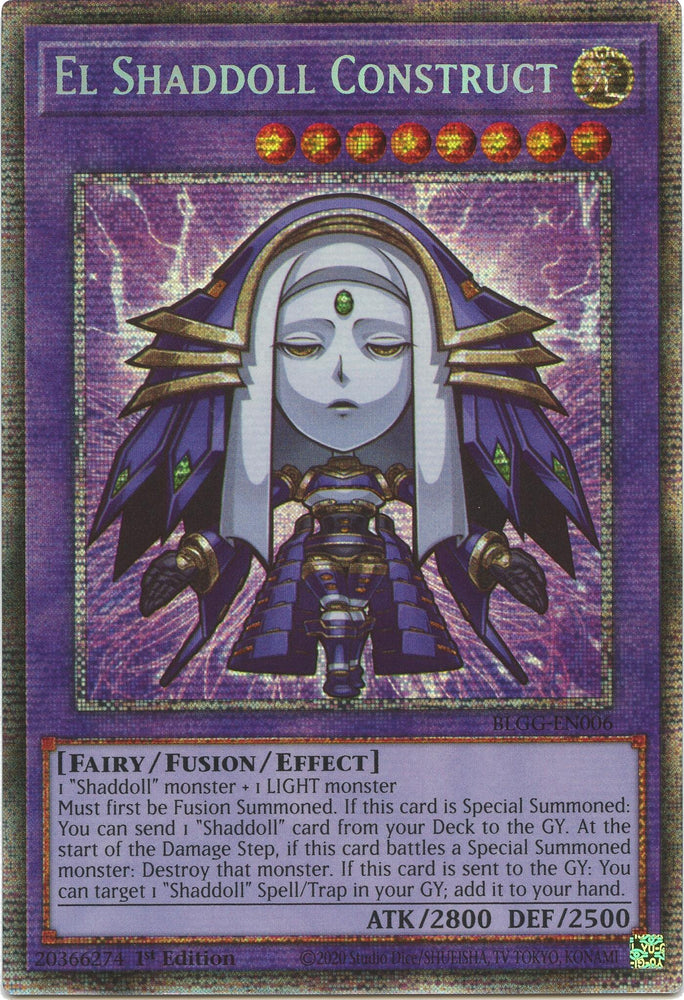 El Shaddoll Construct (Starlight Rare) [BLGG-EN006] Starlight Rare Yu-Gi-Oh!
