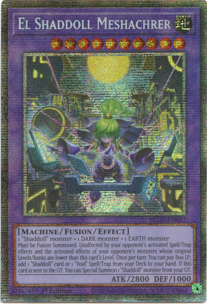 El Shaddoll Meshachrer (Starlight Rare) [BLGG-EN022] Starlight Rare Yu-Gi-Oh!