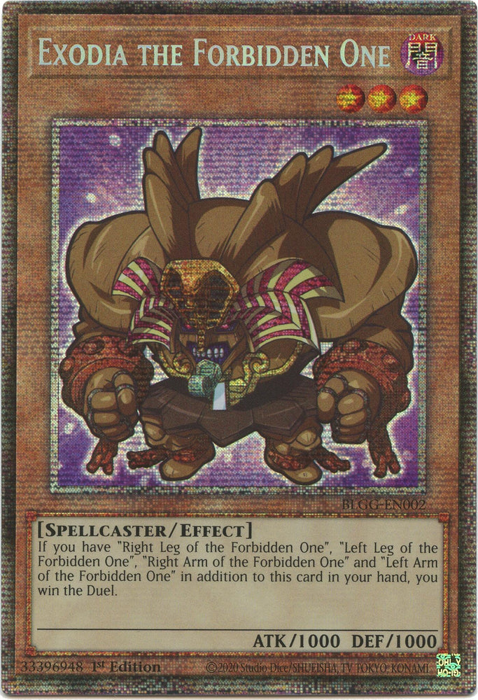 Exodia the Forbidden One (Starlight Rare) [BLGG-EN002] Starlight Rare Yu-Gi-Oh!