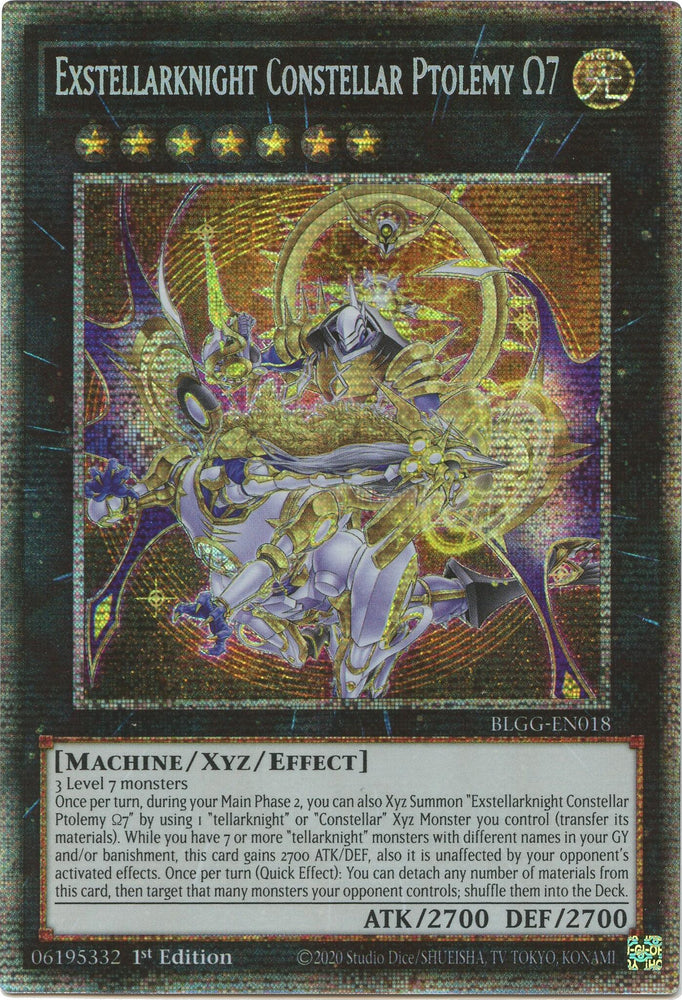 Exstellarknight Constellar Ptolemy Omega 7 (Starlight Rare) [BLGG-EN018] Starlight Rare Yu-Gi-Oh!