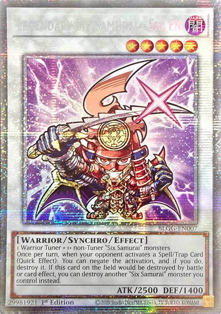 Legendary Six Samurai - Shi En (Starlight Rare) [BLGG-EN007] Starlight Rare Yu-Gi-Oh!