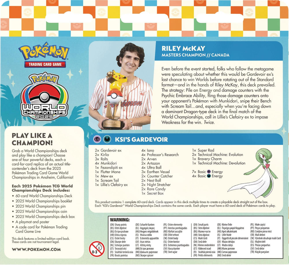 2025 World Championship Deck: Riley McKay (Flutter Devo Gardevoir) Pokémon
