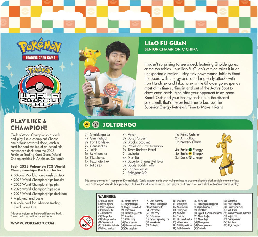 2025 World Championship Deck: Liao Fu Guan (Joltdengo) Pokémon