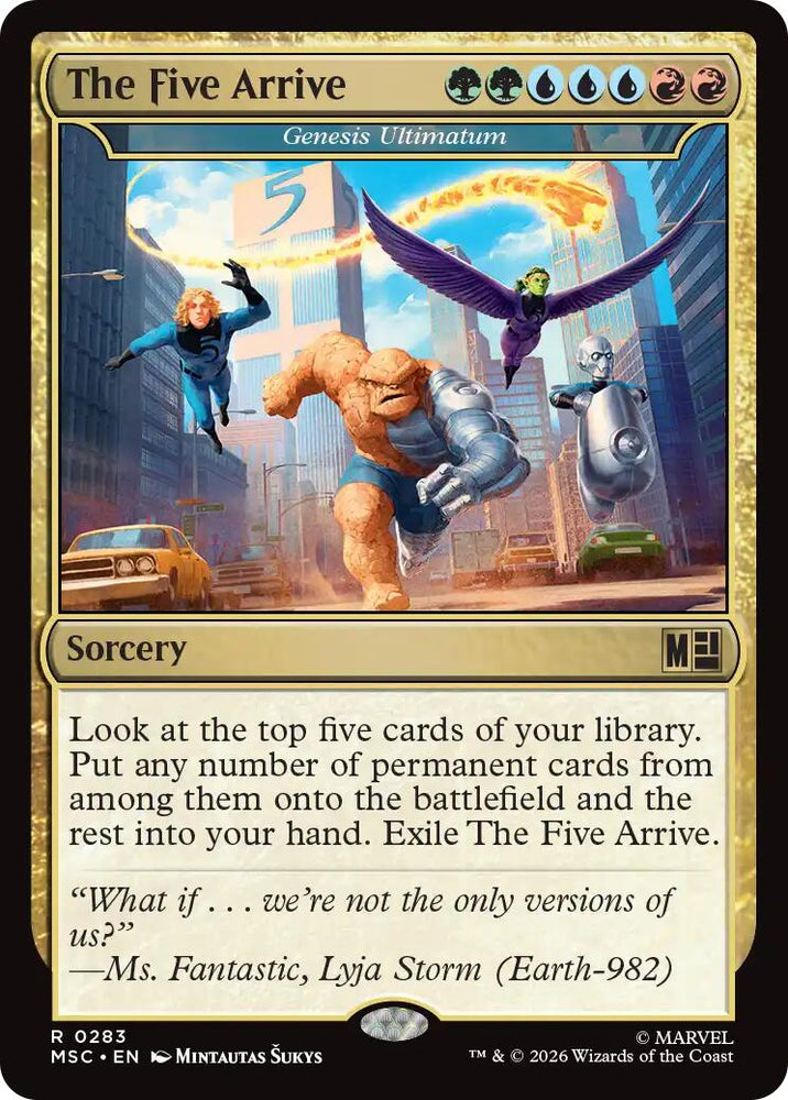The Five Arrive - Genesis Ultimatum [Marvel Super Heroes Commander] Magic: The Gathering