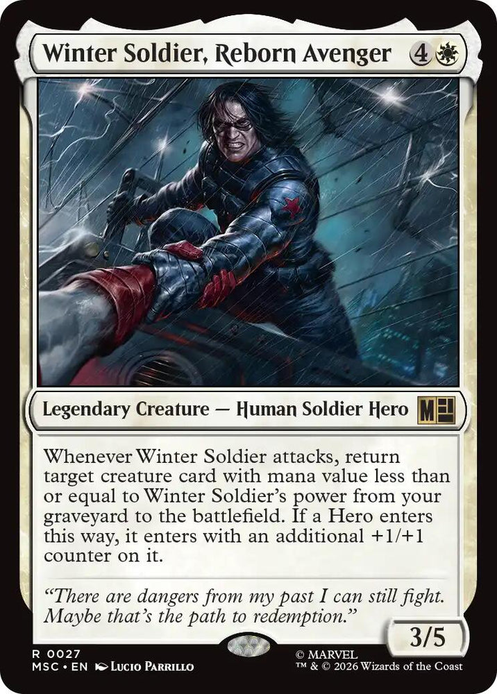 Winter Soldier, Reborn Avenger (Surge Foil) [Marvel Super Heroes Commander] Magic: The Gathering