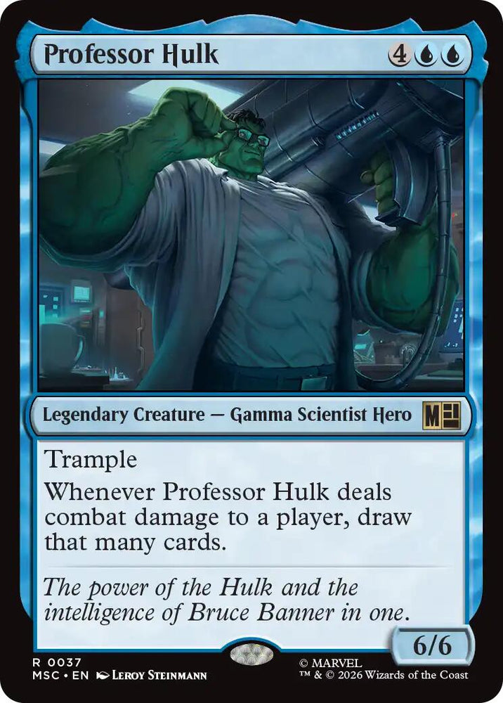 Professor Hulk (Surge Foil) [Marvel Super Heroes Commander] Magic: The Gathering