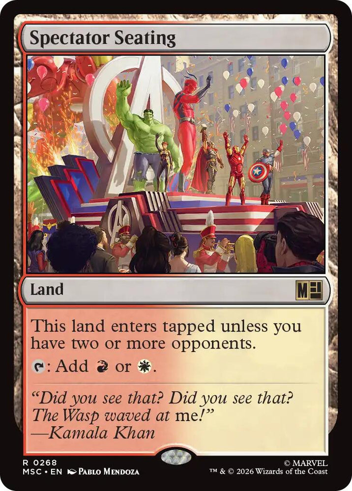 Spectator Seating (Surge Foil) [Marvel Super Heroes Commander] Magic: The Gathering