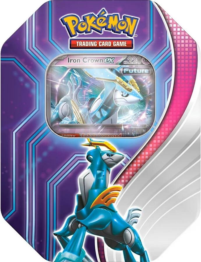 Paradox Destinies Tin [Iron Crown ex] (International Version) Pokémon