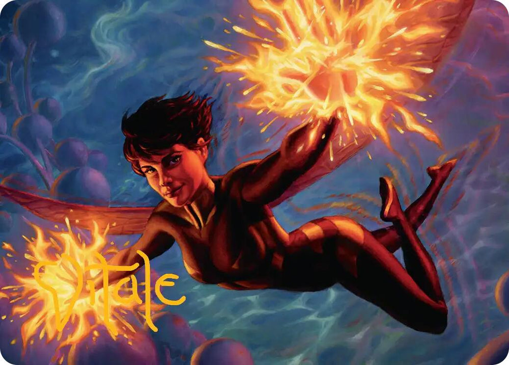 The Wasp, Winsome Avenger Art Card (Gold-Stamped Signature) [Marvel Super Heroes Art Series] Magic: The Gathering