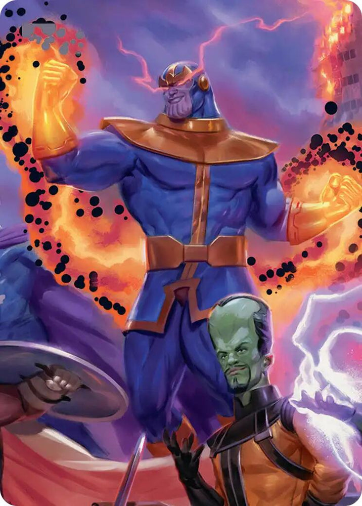 Thanos, Death's Consort Art Card [Marvel Super Heroes Art Series] Magic: The Gathering