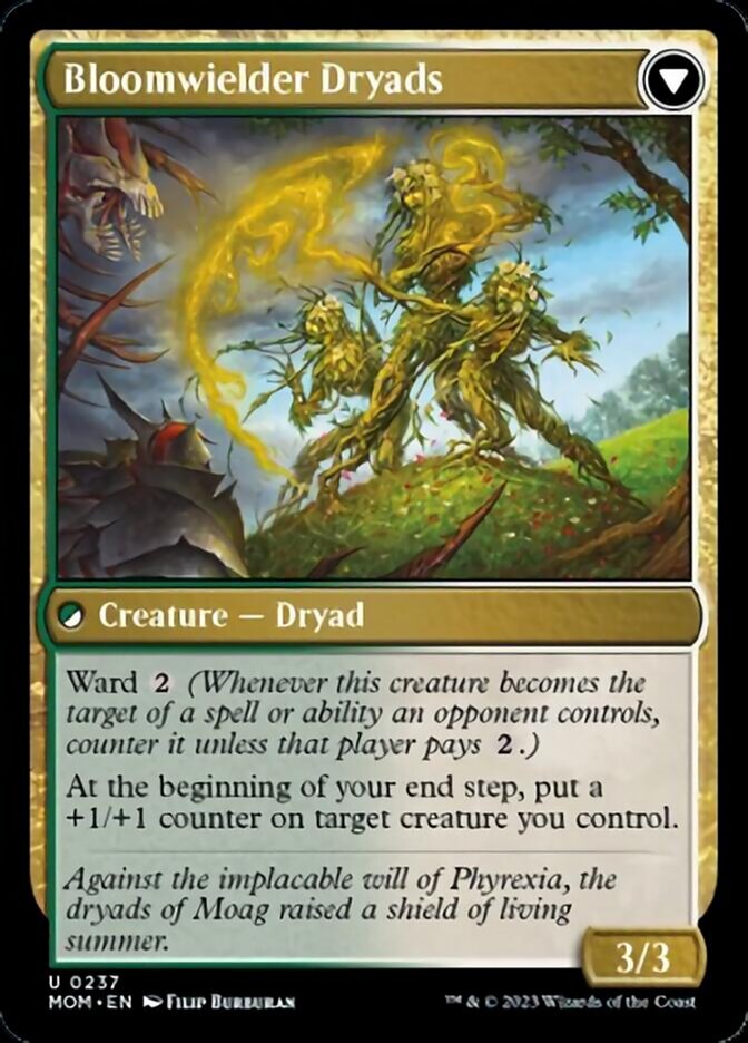 Invasion of Moag // Bloomweaver Dryads [March of the Machine] Magic: The Gathering