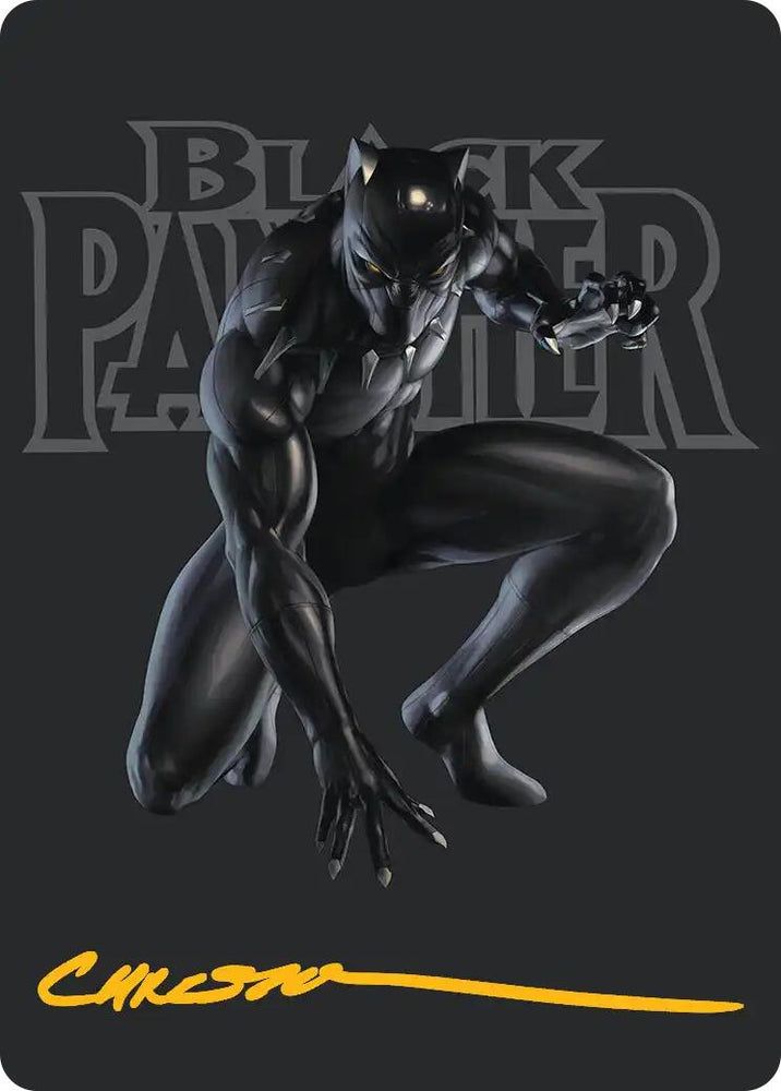 Black Panther, Hope Enduring Art Card (Gold-Stamped Signature) [Marvel Super Heroes Art Series] Magic: The Gathering