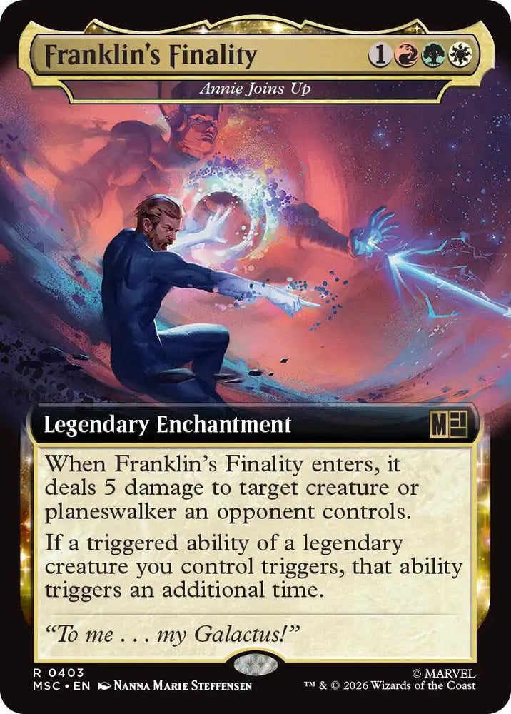 Franklin's Finality - Annie Joins Up (Extended Art) [Marvel Super Heroes Commander] Magic: The Gathering
