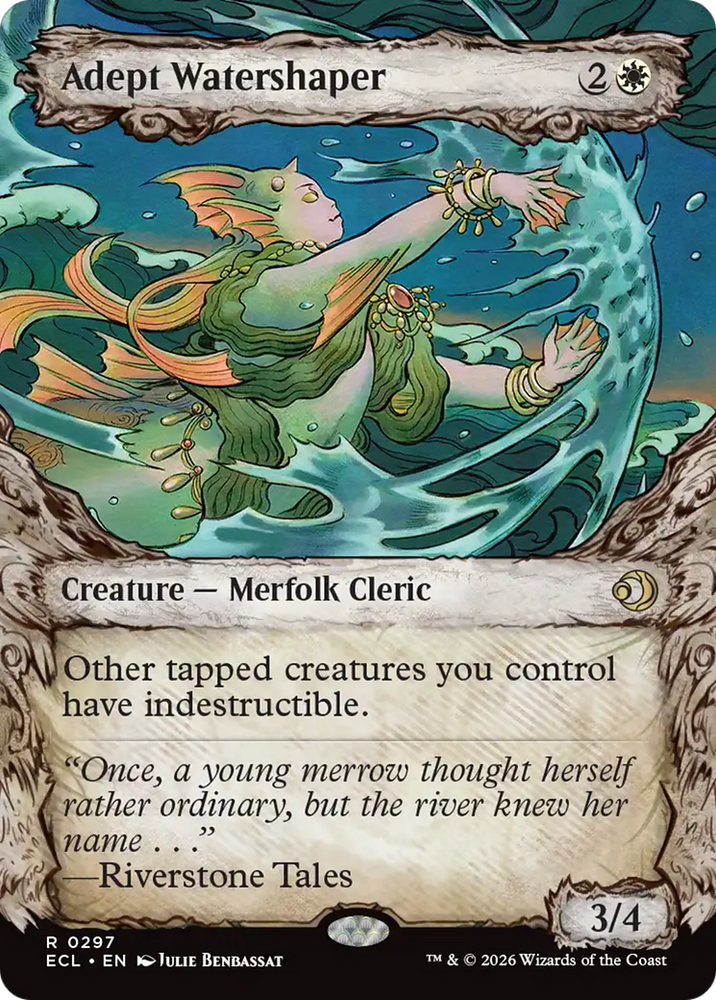 Adept Watershaper (Showcase) [Lorwyn Eclipsed] Magic: The Gathering