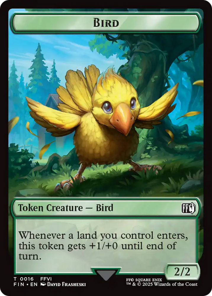 Hero (0006) // Bird (0016) Double-Sided Token [FINAL FANTASY Tokens] Magic: The Gathering