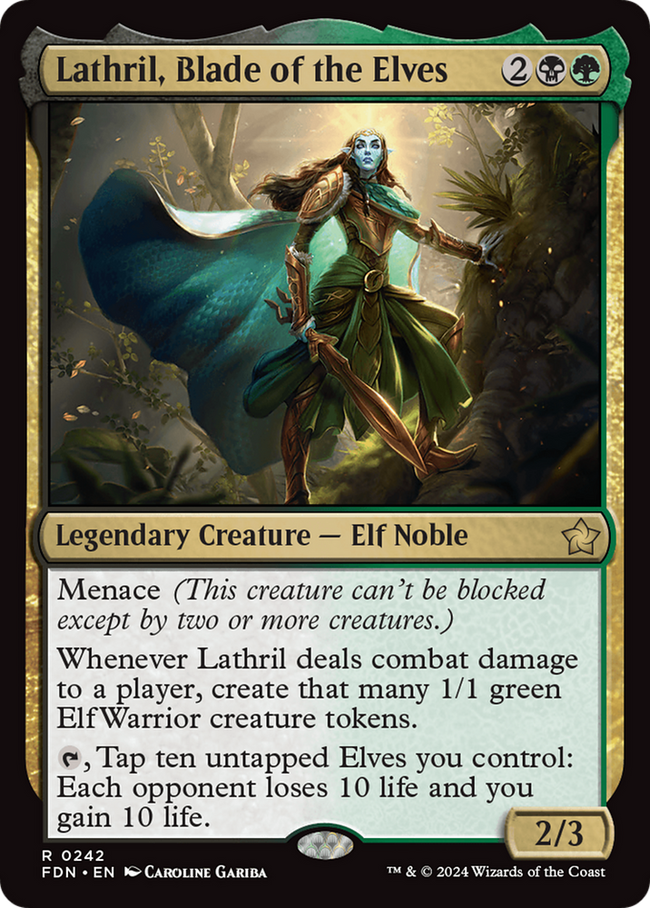 Lathril, Blade of the Elves [Foundations] Magic: The Gathering