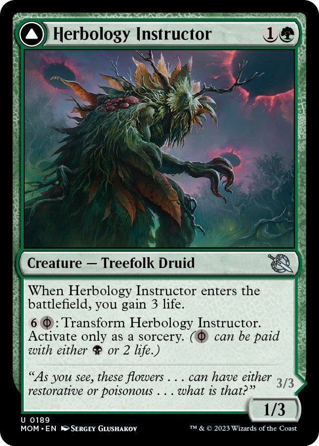 Herbology Instructor // Malady Invoker [March of the Machine] Magic: The Gathering
