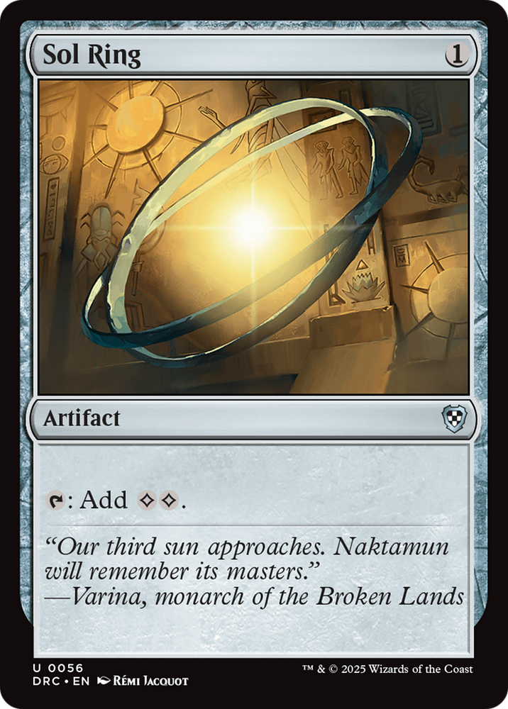 Sol Ring [Aetherdrift Commander] Magic: The Gathering