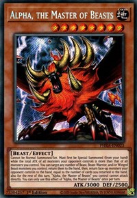 Alpha, the Master of Beasts [PHRA-EN023] Secret Rare Yu-Gi-Oh!