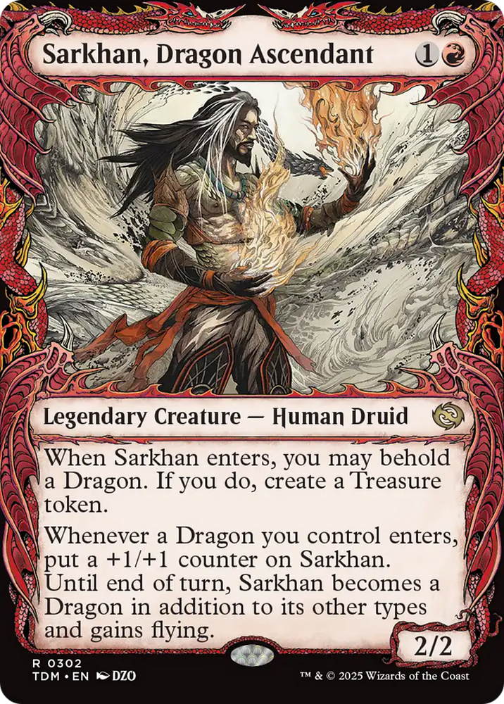 Sarkhan, Dragon Ascendant (0302) (Showcase) [Tarkir: Dragonstorm] Magic: The Gathering