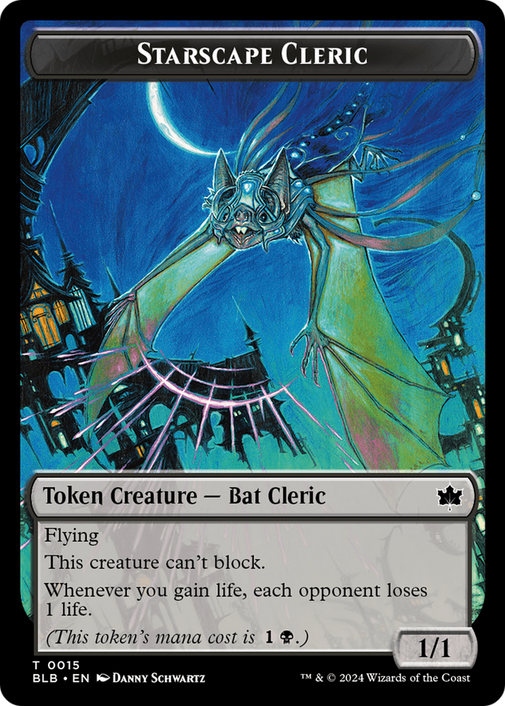 Cragflame // Starscape Cleric Double-Sided Token [Bloomburrow Tokens] Magic: The Gathering