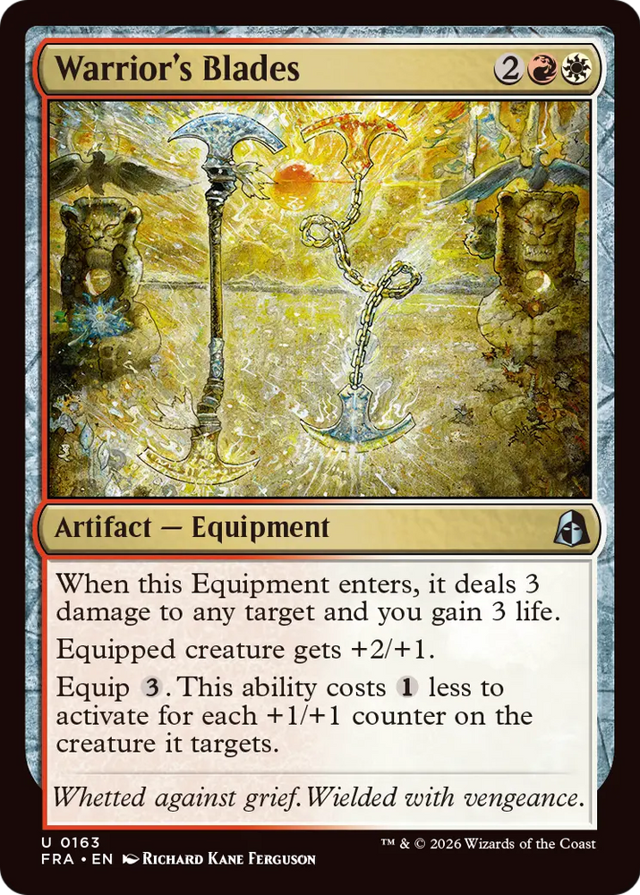 Warrior's Blades [Reality Fracture] Magic: The Gathering