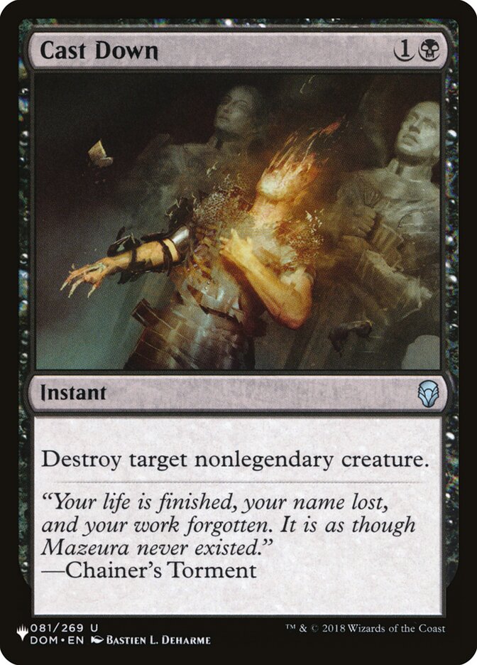Cast Down [The List] Magic: The Gathering