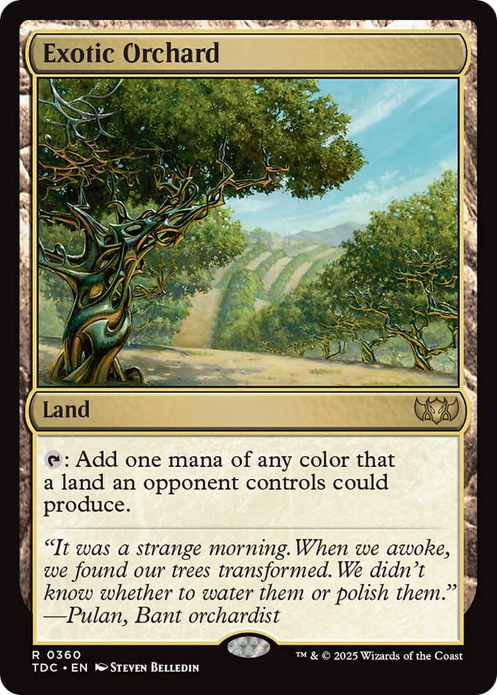 Exotic Orchard [Tarkir: Dragonstorm Commander] Magic: The Gathering
