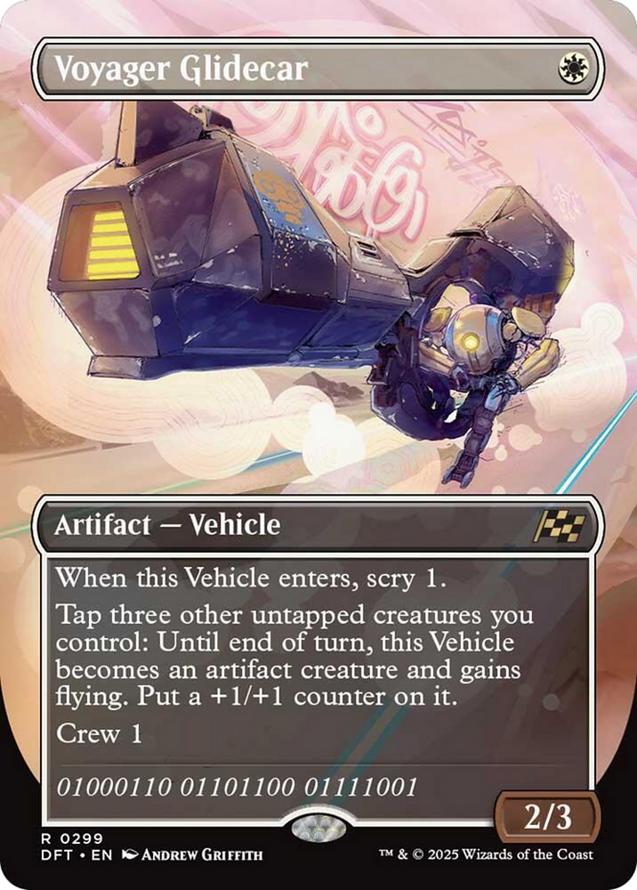 Voyager Glidecar (Borderless) [Aetherdrift] Magic: The Gathering