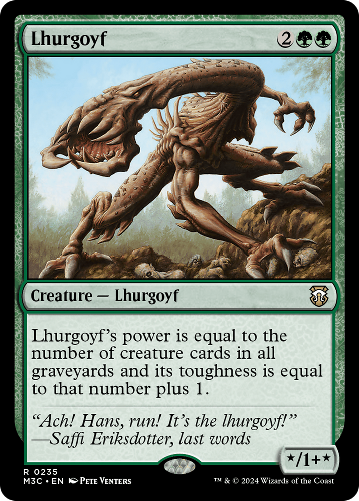 Lhurgoyf [Modern Horizons 3 Commander] Magic: The Gathering