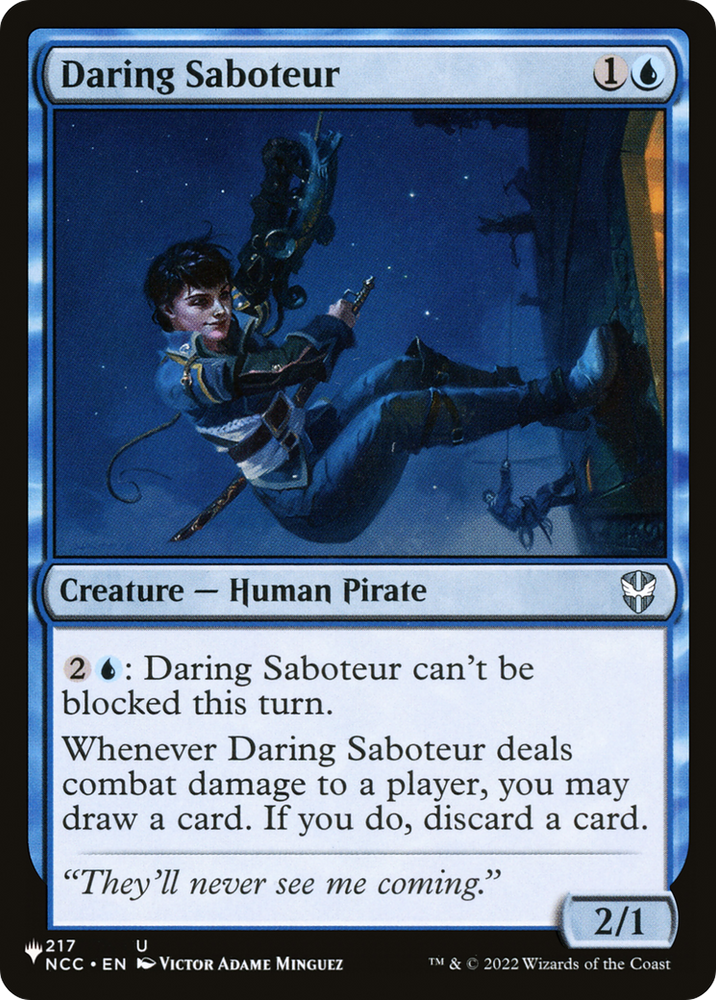 Daring Saboteur [The List] Magic: The Gathering