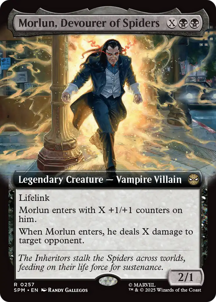 Morlun, Devourer of Spiders (Extended Art) [Marvel's Spider-Man] Magic: The Gathering