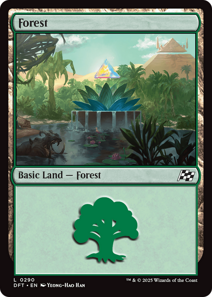Forest (0290) [Aetherdrift] Magic: The Gathering