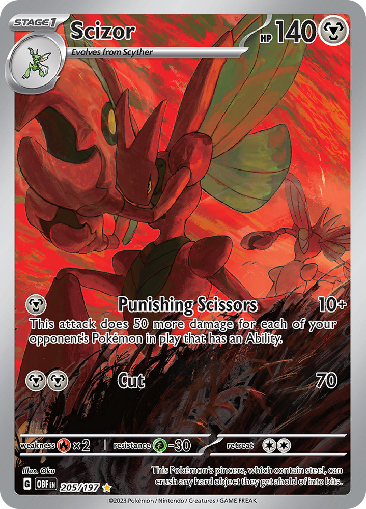 Scizor (205/197) [Scarlet & Violet: Obsidian Flames] Pokémon