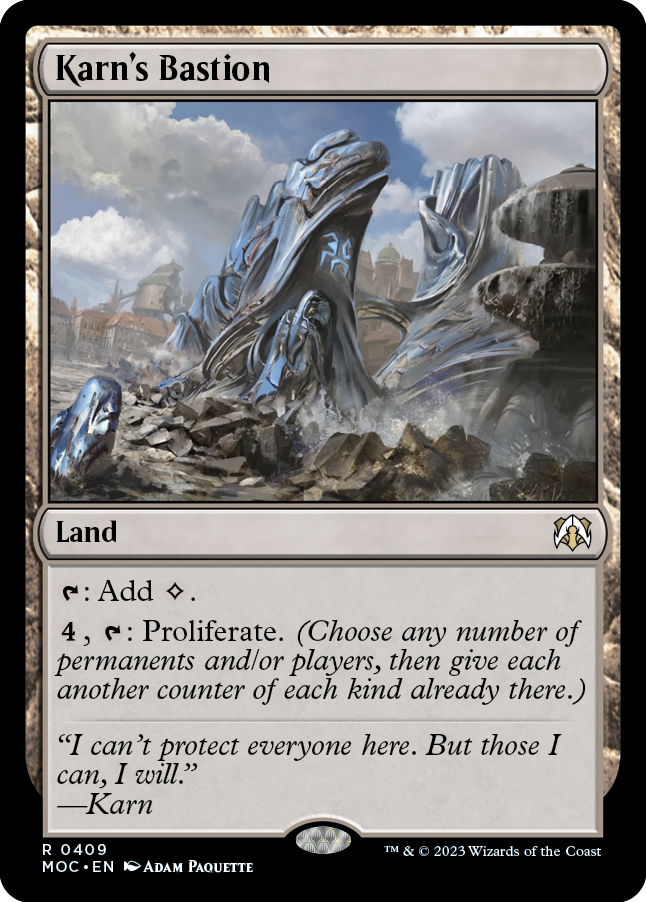 Karn's Bastion [March of the Machine Commander] Magic: The Gathering